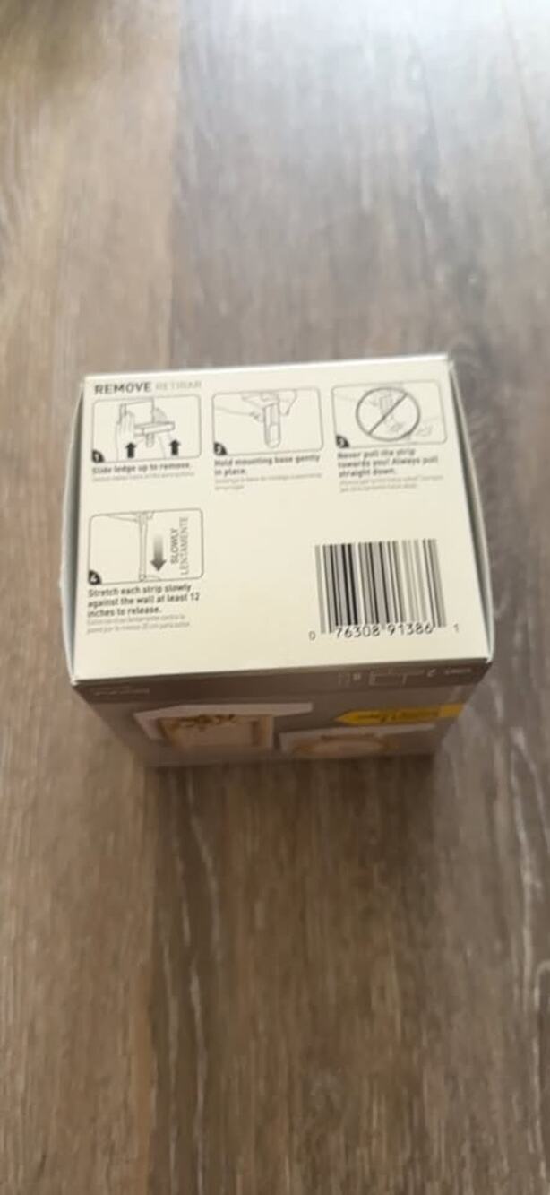 Adhesive Strip Removal Instructions Box
